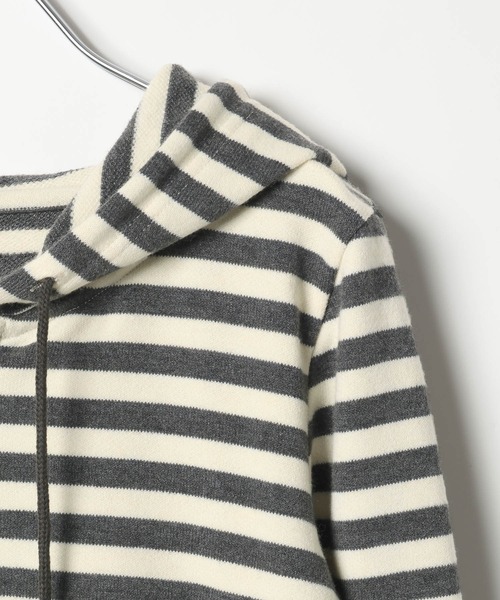 3.3 Field Trip （3.3フィールドトリップ）の「3.3 Field Trip／ボーダーフーディーカーデ（Tシャツ/カットソー・レディース・アイボリー/ブルー/グレー・FREE）」の14枚目の写真