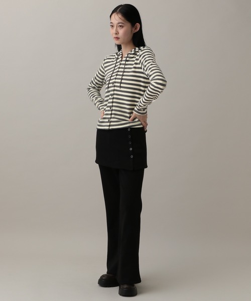 3.3 Field Trip （3.3フィールドトリップ）の「3.3 Field Trip／ボーダーフーディーカーデ（Tシャツ/カットソー・レディース・アイボリー/ブルー/グレー・FREE）」の21枚目の写真