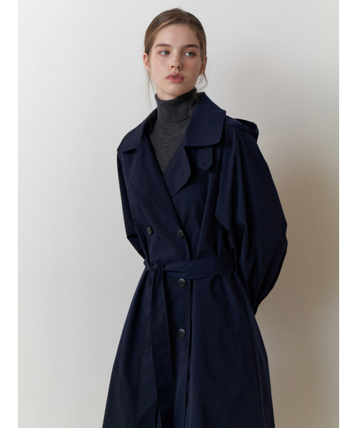 セール】Magnet trench coat (navy)（トレンチコート）｜RE_L（リエル