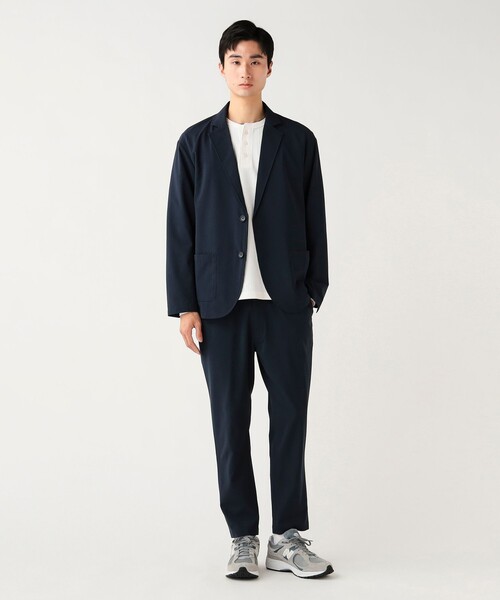 BEAMS HEART（ビームスハート）の「【6/18値下げ】ポリトロ シングル ジャケット（吸水速乾）（テーラードジャケット・メンズ・ブラック/ネイビー・X-LARGE/LARGE/MEDIUM/SMALL）」の7枚目の写真
