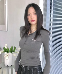 ◇COIRIS◇ブランド直輸入正規品/サン ビーチ ボタン ロング スリーブ Tシャツ SUN BEACH BUTTON LONG SLEEVE T