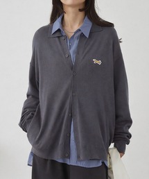 PENNEYS | PENNEYS/ぺニーズ 別注 THE FOX ロゴ ワンポイント刺繍 ベーシック ハイゲージ 長袖 ニットシャツカーディガン(カーディガン/ボレロ)