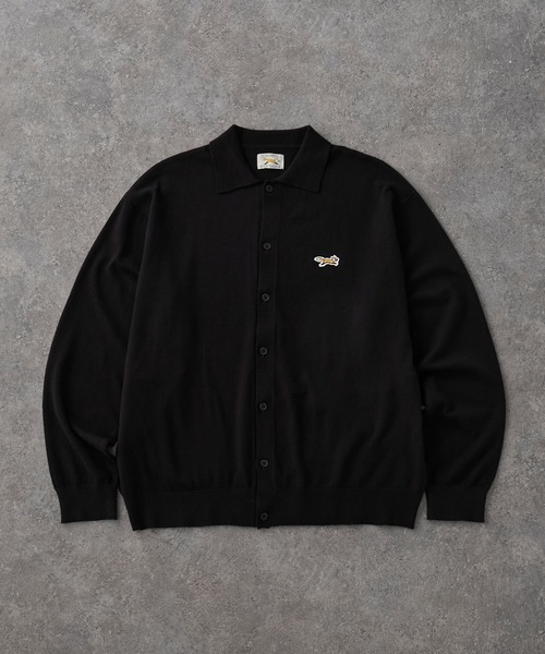 PENNEYS(ぺニーズ)の「PENNEYS/ぺニーズ 別注 THE FOX ロゴ ワンポイント刺繍 ベーシック ハイゲージ 長袖 ニットシャツカーディガン(カーディガン/ボレロ・レディース・レッド系/ネイビー/ブラック/ダークグレー/ライトグレー・M/L/S)」の6枚目の写真