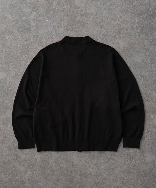 PENNEYS(ぺニーズ)の「PENNEYS/ぺニーズ 別注 THE FOX ロゴ ワンポイント刺繍 ベーシック ハイゲージ 長袖 ニットシャツカーディガン(カーディガン/ボレロ・レディース・レッド系/ネイビー/ブラック/ダークグレー/ライトグレー・M/L/S)」の7枚目の写真