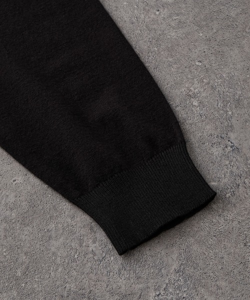 PENNEYS(ぺニーズ)の「PENNEYS/ぺニーズ 別注 THE FOX ロゴ ワンポイント刺繍 ベーシック ハイゲージ 長袖 ニットシャツカーディガン(カーディガン/ボレロ・レディース・レッド系/ネイビー/ブラック/ダークグレー/ライトグレー・M/L/S)」の12枚目の写真