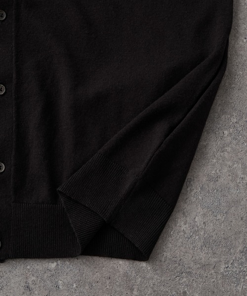 PENNEYS(ぺニーズ)の「PENNEYS/ぺニーズ 別注 THE FOX ロゴ ワンポイント刺繍 ベーシック ハイゲージ 長袖 ニットシャツカーディガン(カーディガン/ボレロ・レディース・レッド系/ネイビー/ブラック/ダークグレー/ライトグレー・M/L/S)」の14枚目の写真