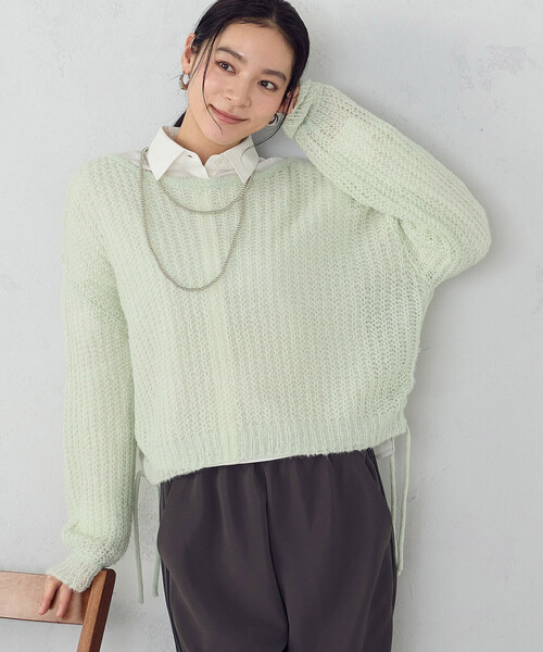 COMME CA ISM（コムサイズム）の「【宮城舞さん着用】ロングネックレス（ネックレス・レディース・シルバー/オフホワイト・FREE）」の7枚目の写真