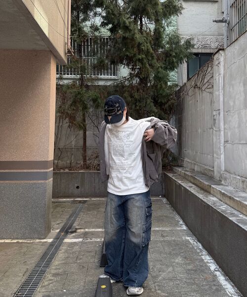 DEFYCLUBROBBERS(ディファイクラブロバース)の「Routine Long Sleeves (White Gray)(Tシャツ/カットソー・レディース・その他・MEDIUM/LARGE)」の3枚目の写真