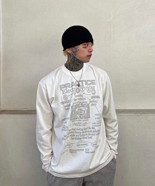DEFYCLUBROBBERS(ディファイクラブロバース)の「Routine Long Sleeves (White Gray)(Tシャツ/カットソー・レディース・その他・MEDIUM/LARGE)」の7枚目の写真