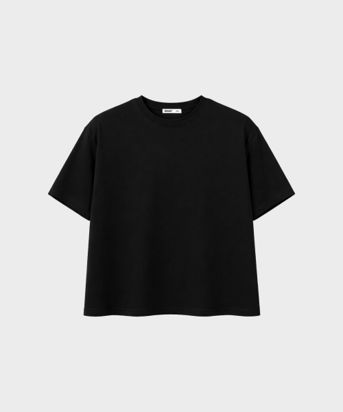 mydeepbluememories(マイディープブルーメモリーズ)の「MYDEEP CROP T-SHIRTS (BLACK)(Tシャツ/カットソー・メンズ・ブラック・FREE)」の2枚目の写真