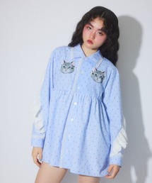 Candy Stripper | TINY CAT SHIRT ワンピース(シャツワンピース)