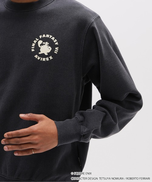 AVIREX × FINAL FANTASY VII REMAKE》CREW NECK SWEAT 'Cait Sith