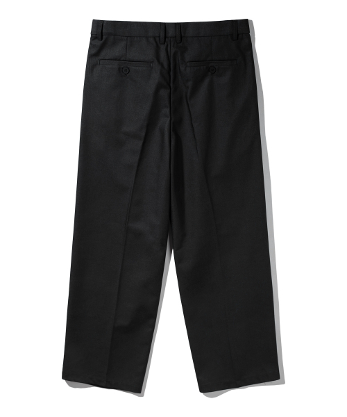 BAKKEN（バッケン）の「サイドヒドゥンバンディングツーピンタックワイドスラックスパンツ BK8901_ブラック（スラックス・メンズ・ブラック・FREE）」の3枚目の写真