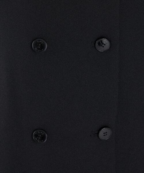 To b. by agnes b.（トゥービーバイアニエスベー）の「ダブルブレスト ジレ ワンピース（ワンピース・レディース・ブラック・36/40/38）」の10枚目の写真