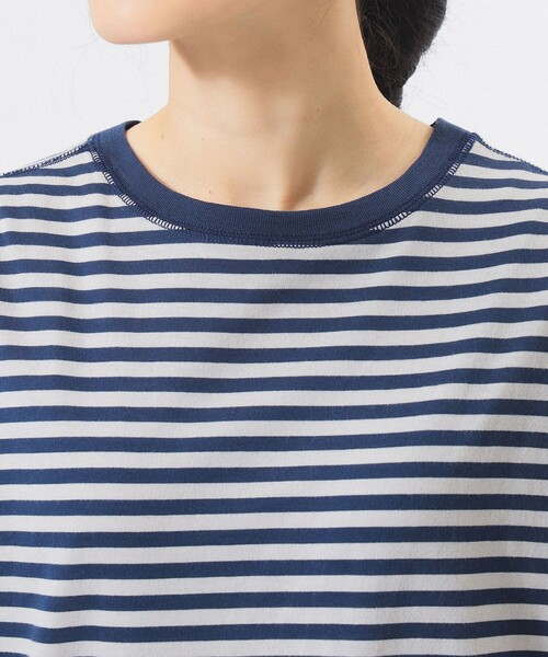 BEAMS BOY（ビームスボーイ）の「スウィッチ ボーダー ロングスリーブ（Tシャツ/カットソー・レディース・チャコールグレー/イエロー/ネイビー・1/2）」の20枚目の写真