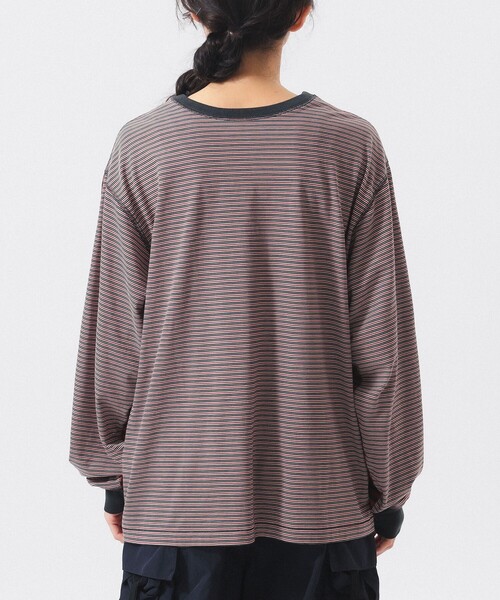 BEAMS BOY(ビームスボーイ)の「スウィッチ ボーダー ロングスリーブ(Tシャツ/カットソー・レディース・チャコールグレー/イエロー/ネイビー・1/2)」の22枚目の写真