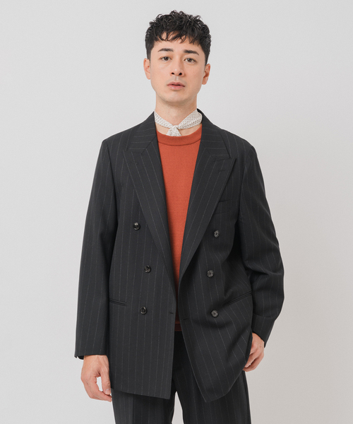 Couture d'adam（クチュールドアダム）の「COUTURE D’ADAM (クチュール ド アダム)  別注 Double JK Stripe（テーラードジャケット・メンズ・ブラック・40/42）」の4枚目の写真