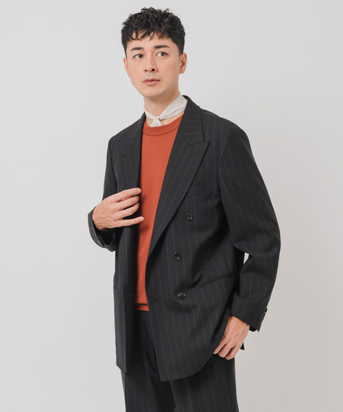 Couture d'adam（クチュールドアダム）の「COUTURE D’ADAM (クチュール ド アダム)  別注 Double JK Stripe（テーラードジャケット・メンズ・ブラック・40/42）」の5枚目の写真