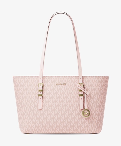 MICHAEL KORS(マイケルコース)の「QUINN レザー トップジップ トート ミディアム - MKシグネチャー(トートバッグ・レディース・ピンク系・FREE)」の1枚目の写真