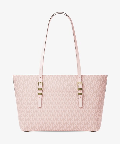 MICHAEL KORS(マイケルコース)の「QUINN レザー トップジップ トート ミディアム - MKシグネチャー(トートバッグ・レディース・ピンク系・FREE)」の4枚目の写真