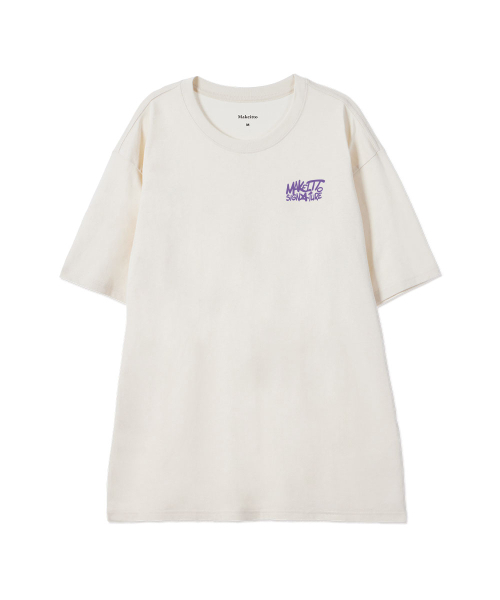 MAKEITTO（メイキット）の「[GRAFFITI2 LOGO] CREW NECK TEE_CREAM（Tシャツ/カットソー・メンズ・その他・M/L/XL/XXL）」の2枚目の写真