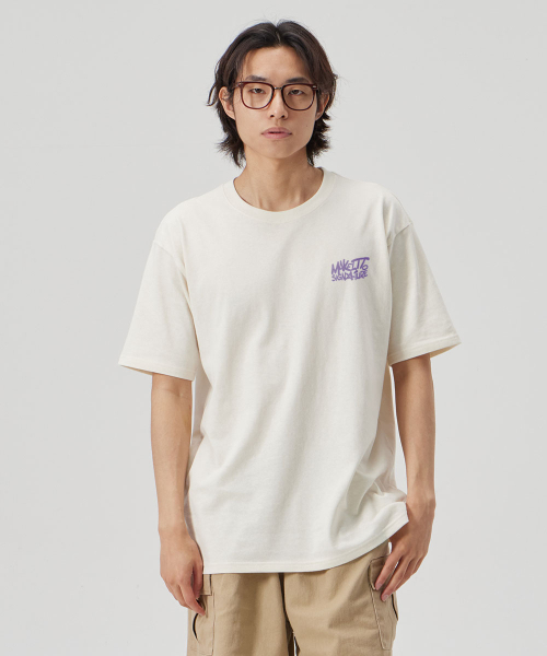 MAKEITTO（メイキット）の「[GRAFFITI2 LOGO] CREW NECK TEE_CREAM（Tシャツ/カットソー・メンズ・その他・M/L/XL/XXL）」の3枚目の写真