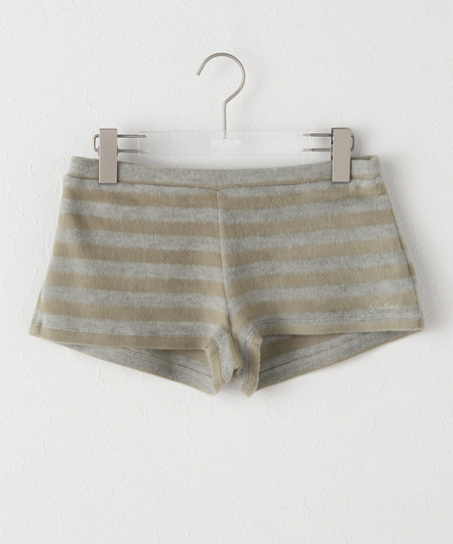 PULP/417EDIFICE(パルプフォーワンセブンエディフィス)の「【Geek Office / ギークオフィス】JUST! / STRIPED KNIT SHORTS(その他パンツ・レディース・チャコールグレー・FREE)」の6枚目の写真