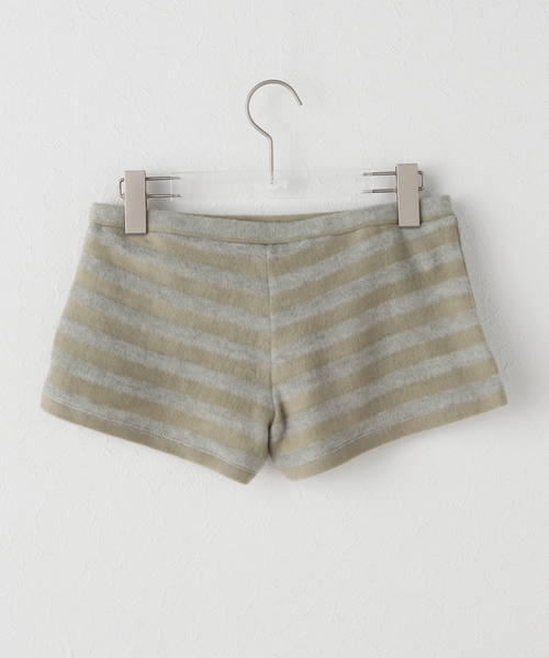 PULP/417EDIFICE(パルプフォーワンセブンエディフィス)の「【Geek Office / ギークオフィス】JUST! / STRIPED KNIT SHORTS(その他パンツ・レディース・チャコールグレー・FREE)」の7枚目の写真