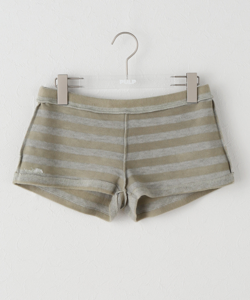 PULP/417EDIFICE(パルプフォーワンセブンエディフィス)の「【Geek Office / ギークオフィス】JUST! / STRIPED KNIT SHORTS(その他パンツ・レディース・チャコールグレー・FREE)」の9枚目の写真