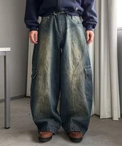 セール】【Maison MIHARA YASUHIRO】 ブロークンレイヤーデニムパンツ