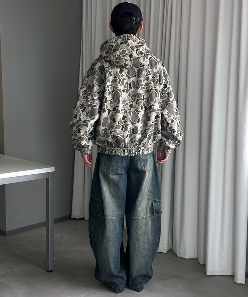 Perushu（ペルーシュ）の「WIDE SWITCHING CARGO PANTS／ワイド切り替えカーゴパンツ（その他パンツ・メンズ・その他/インディゴブルー・MEDIUM/LARGE/SMALL）」の7枚目の写真