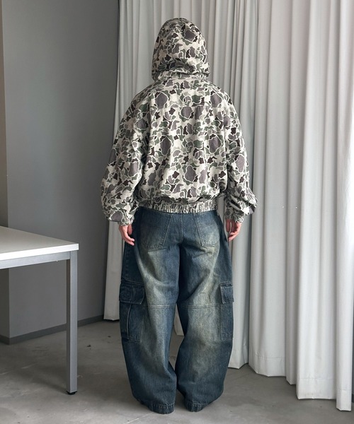 Perushu（ペルーシュ）の「WIDE SWITCHING CARGO PANTS／ワイド切り替えカーゴパンツ（その他パンツ・メンズ・その他/インディゴブルー・MEDIUM/LARGE/SMALL）」の12枚目の写真