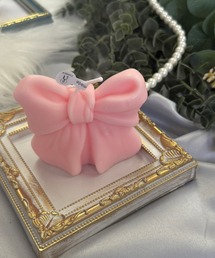 almo（アルモ）の「【Bls】【ZA】【Bling Leads】リボン型 香り付きキャンドル(BL)（キャンドル）」