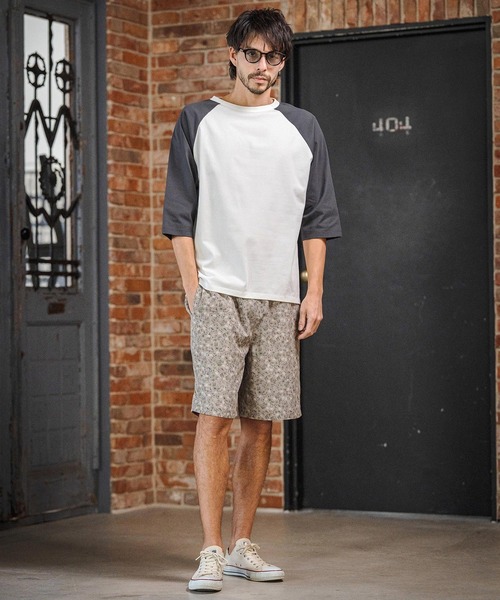 CAMBIO(カンビオ)の「mlt5581- COOLMAX Raglan 3-4 Sleeve Tee ラグランスリーブTシャツ(2026GIM-009)(Tシャツ/カットソー・メンズ・チャコールグレー×ブラック/ブラック×グレー/ホワイト×グレー・S/M/L)」の12枚目の写真