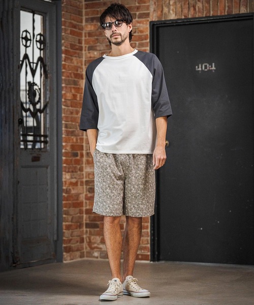 CAMBIO(カンビオ)の「mlt5581- COOLMAX Raglan 3-4 Sleeve Tee ラグランスリーブTシャツ(2026GIM-009)(Tシャツ/カットソー・メンズ・チャコールグレー×ブラック/ブラック×グレー/ホワイト×グレー・S/M/L)」の14枚目の写真