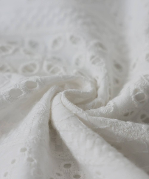 antiqua(アンティカ)の「刺繍 オールインワン(サロペット/オーバーオール・レディース・ブラック/ホワイト・ONESIZE/TL)」の19枚目の写真