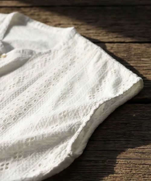 antiqua(アンティカ)の「刺繍 オールインワン(サロペット/オーバーオール・レディース・ブラック/ホワイト・ONESIZE/TL)」の15枚目の写真