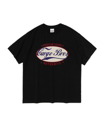 アメリカンクラシックオーバルロゴ半袖Tシャツ(ブラック)