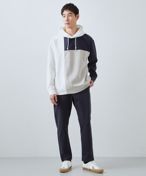 THE SHOP TK (ザ ショップ ティーケー )の「【大人の為の絶妙バランス】パネル切替パーカ 濯機機OK(パーカー・メンズ・ホワイト系8/ホワイト系7・02/03/04)」の12枚目の写真