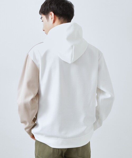 THE SHOP TK (ザ ショップ ティーケー )の「【大人の為の絶妙バランス】パネル切替パーカ 濯機機OK(パーカー・メンズ・ホワイト系8/ホワイト系7・02/03/04)」の15枚目の写真