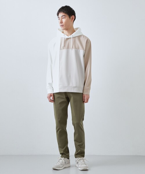 THE SHOP TK (ザ ショップ ティーケー )の「【大人の為の絶妙バランス】パネル切替パーカ 濯機機OK(パーカー・メンズ・ホワイト系8/ホワイト系7・02/03/04)」の16枚目の写真