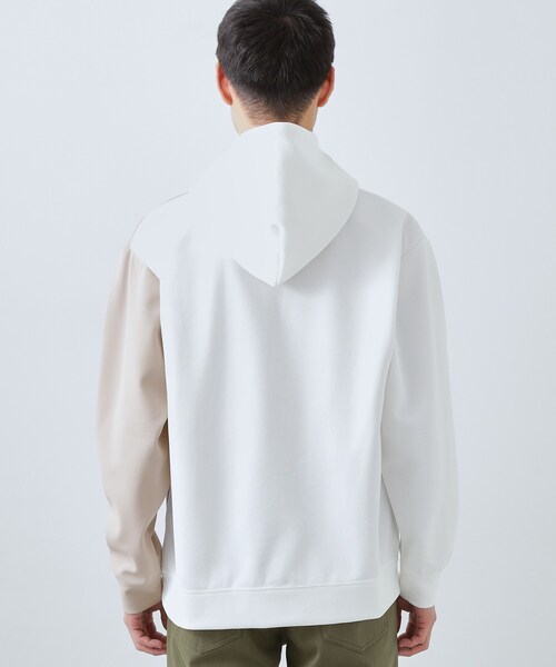 THE SHOP TK (ザ ショップ ティーケー )の「【大人の為の絶妙バランス】パネル切替パーカ 濯機機OK(パーカー・メンズ・ホワイト系8/ホワイト系7・02/03/04)」の8枚目の写真