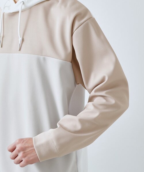 THE SHOP TK （ザ ショップ ティーケー ）の「【大人の為の絶妙バランス】パネル切替パーカ 濯機機OK（パーカー・メンズ・ホワイト系8/ホワイト系7・02/03/04）」の19枚目の写真