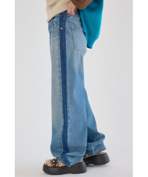 RODEO CROWNS WIDE BOWL(ロデオクラウンズワイドボウル)の「Wide Loose Denim(デニムパンツ・レディース・ライトブルー/ブルー・SMALL/MEDIUM)」の5枚目の写真