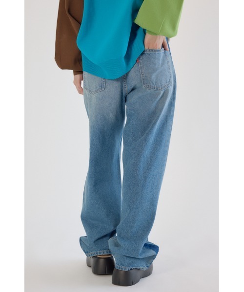 RODEO CROWNS WIDE BOWL(ロデオクラウンズワイドボウル)の「Wide Loose Denim(デニムパンツ・レディース・ライトブルー/ブルー・SMALL/MEDIUM)」の6枚目の写真