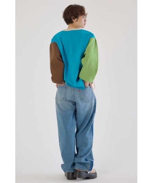 RODEO CROWNS WIDE BOWL(ロデオクラウンズワイドボウル)の「Wide Loose Denim(デニムパンツ・レディース・ライトブルー/ブルー・SMALL/MEDIUM)」の10枚目の写真