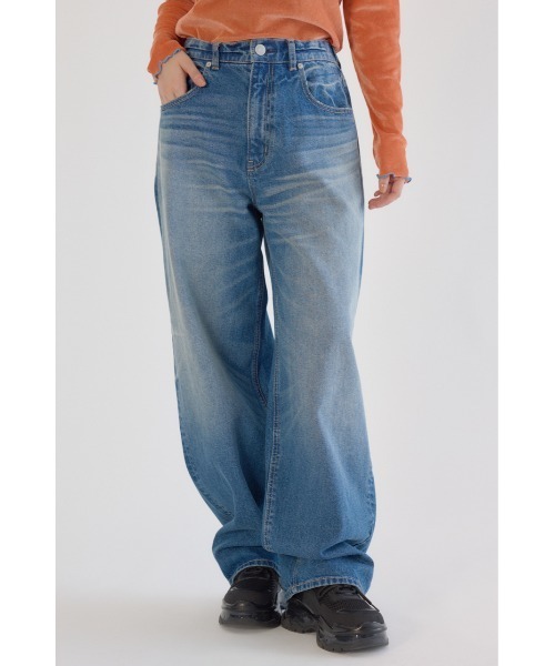 RODEO CROWNS WIDE BOWL(ロデオクラウンズワイドボウル)の「Wide Loose Denim(デニムパンツ・レディース・ライトブルー/ブルー・SMALL/MEDIUM)」の11枚目の写真