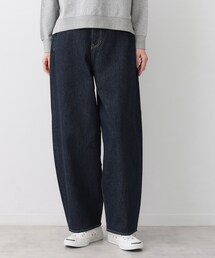 【洗える】ワイドカーブシルエット12OZデニム