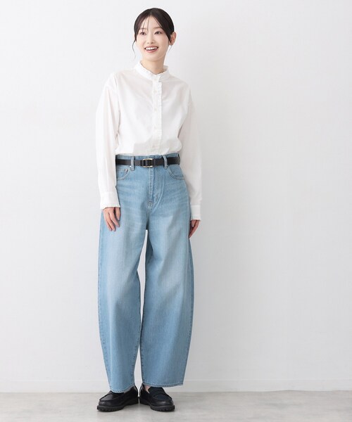 セール】【洗える】ワイドカーブシルエット12OZデニム（その他パンツ