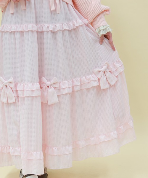 シアーギンガムティアードSK（スカート）｜axes femme POETIQUE